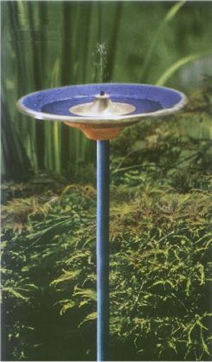 Misty Bird Bath - Cobalt Blue